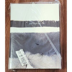 Black and White Ink Blot Embossed 6" x 8" Hidden Spiral Journal NEW